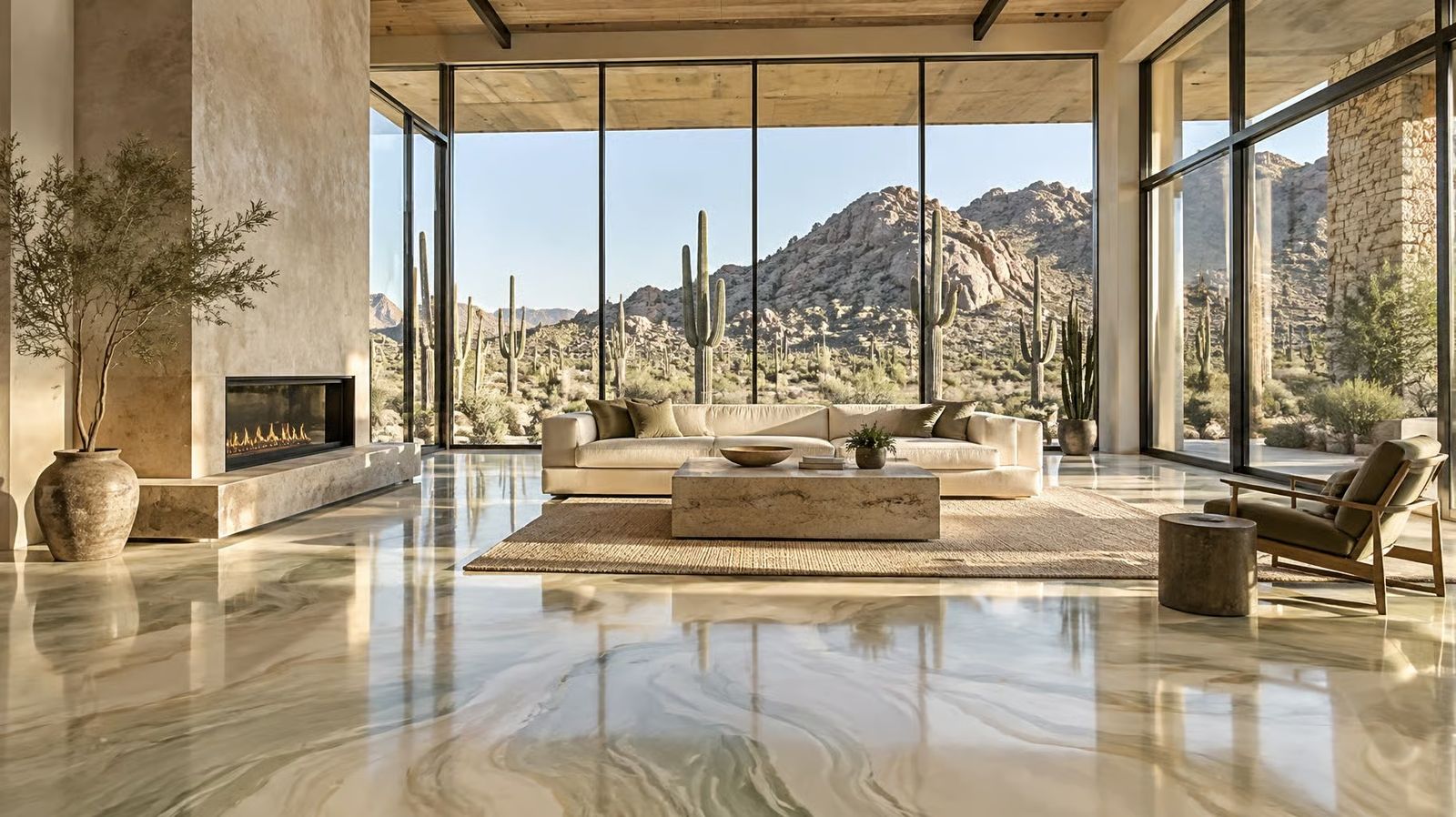 Metallic Epoxy Flooring in New River, AZ